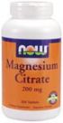 Magnesium Citrate 200 mg  (250 Tabs) NOW Foods