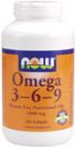 Omega 3-6-9 (250 softgels 1000  mg) NOW Foods
