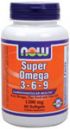 Super Omega 3-6-9 (90 softgels 1200  mg) NOW Foods