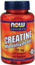 Creatine Monohydrate 750 mg (120 Caps) NOW Foods