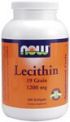 Lecithin 1200 mg (400 Gels) NOW Foods