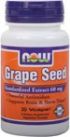 Grape Seed Standardized Extract  60 mg (30 VCaps) NOW Foods