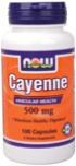 Cayenne Caps 500 mg (100 Caps) NOW Foods