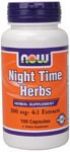 Nighttime Herbs 500 mg (100 Caps) NOW Foods