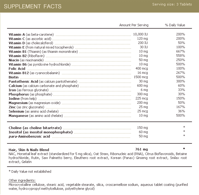 Hair And Nail Supplements. As a dietary supplement for