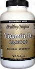 Vitamin D3 10000 IU (360 Gels) Healthy Origins