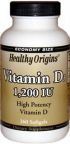 Vitamin D 1200 IU (360 Gels) Healthy Origins