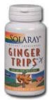 Sugar Free Ginger Trips (30 Gumlets) Solaray Vitamins