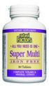 Super Multi Iron-Free (90 tablets)* Natural Factors