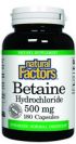 Betaine HCL (500 mg 180 capsules)* Natural Factors