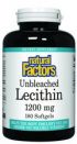 Lecithin (Unbleached) (1200 mg 180 softgels)* Natural Factors