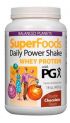 SuperFoods Daily Power Shake, Whey Protein with PGX (Chocolate, 18 oz)* Natural Factors