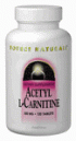 Acetyl L Carnitine 500 mg (60 Tabs) Source Naturals