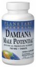Damiana Male Potential  (180 tablets) Planetary Herbals