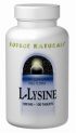 L-Lysine (1,000 mg-100 tabs) Source Naturals