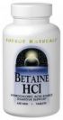 Betaine HCl (650 mg 180 tabs) Source Naturals