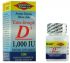 Extra Strength Vitamin D 1,000 IU (No Shot, Quick Release, 100 Instant Dissolve Mini Tabs) Superior Source Vitamins