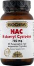 Biochem NAC (N-Acetyl-Cysteine) 750 mg (60 Caps) Country Life