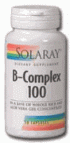 Vitamin B Complex 100 (100vcaps) Solaray Vitamins