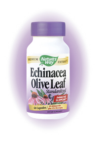 Nature's Way Olive leaf & Echinacea Extract is an effective and safe way to boost your immune system and provide general well-being.