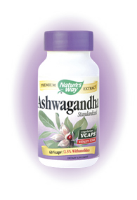Nature's Way Ashwagandha Standardized Extract is a traditional Ayurvedic herb used for its adaptogenic properties..