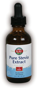 KAL Pure Stevia Extract Liquid is a natural sugar substitute with no unpleasant aftertaste..