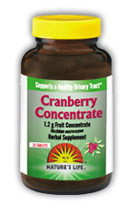 Nature's Way Cranberry Concentrate works to support a healthy urinary tract. This potent blend of cranberry solids is free from calories and sugar, but full of the healing effects of natural cranberries..