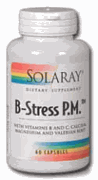 B - Stress PM With Vitamins B and C, Calcuim Magnesium and Valerian Root.