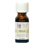 Aura Cacia Myrrh Essential Oil- encourages meditation and centers the mind..