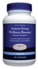 Immune Strong Wellness Booster preserves and supports the thymus gland and the immune system.