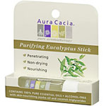 Aura Cacia's Purifying Eucalyptus Stick is made from pure essential oils and contains jojoba oil and coconut triglycerides to nourish skin..