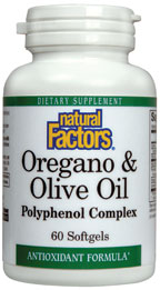 Oregano & Olive Oil (60 Softgels) Natural Factors