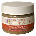 This is a scrub like no other. Organic sugar cane granules lift away dull skin as creamy shea butter, coconut oil and vitamin E restore your skin's vitality and radiance. The sensual and warming aromas of cinnamon and ylang ylang add the pleasure of aromatherapy to your experience..