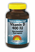 Cholecalciferol D-3 Dietary Supplement, Nature's Life.