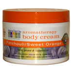 Patchouli/Sweet Orange Aromatherapy Body Cream (8 fl.oz) moisturizes and invigorates..