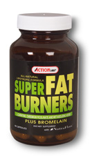 Action Labs Super Fat Burners is an all Natural Lipotropic Formula with L-Carnitine, Chromium Picolinate, Metabolizing Herbs, and Bromelain..