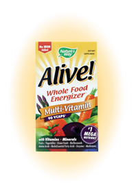 Alive! Whole Food Multi, No Iron Added (90VCaps) Nature's Way