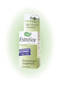 Nature's Way EstroSoy relieves hot flashes & night sweats, supports breast health, promotes healthy bones by helping the body retain calcium..