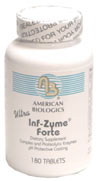 American Biologics Inf-Zyme Forte (180 Tabs) is a product designed with Proteolytic enzymes and antioxidants to help support your intestine.