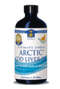 Arctic Cod Liver Oil 8 oz Orange from Nordic Naturals.