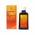 Sea Buckthorn Body Oil from Weleda locks in moisture and nourishes the skin with vitamins and unsaturated fatty acids for additional skin protection..