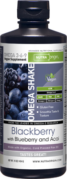 Provides Omega-3, -6, and -9 fatty acids from organic flaxseed oil, with the taste and texture of a delicious blackberry smoothie!.