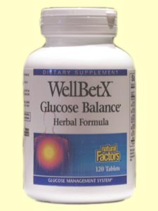 Natural Factors WellBetX Glucose Balance Herbal Formula is a unique herbal combination for supporting good health and blood glucose levels in those with diabetes..